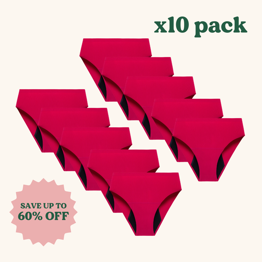 x10 Pack | Seamless Period Underwear